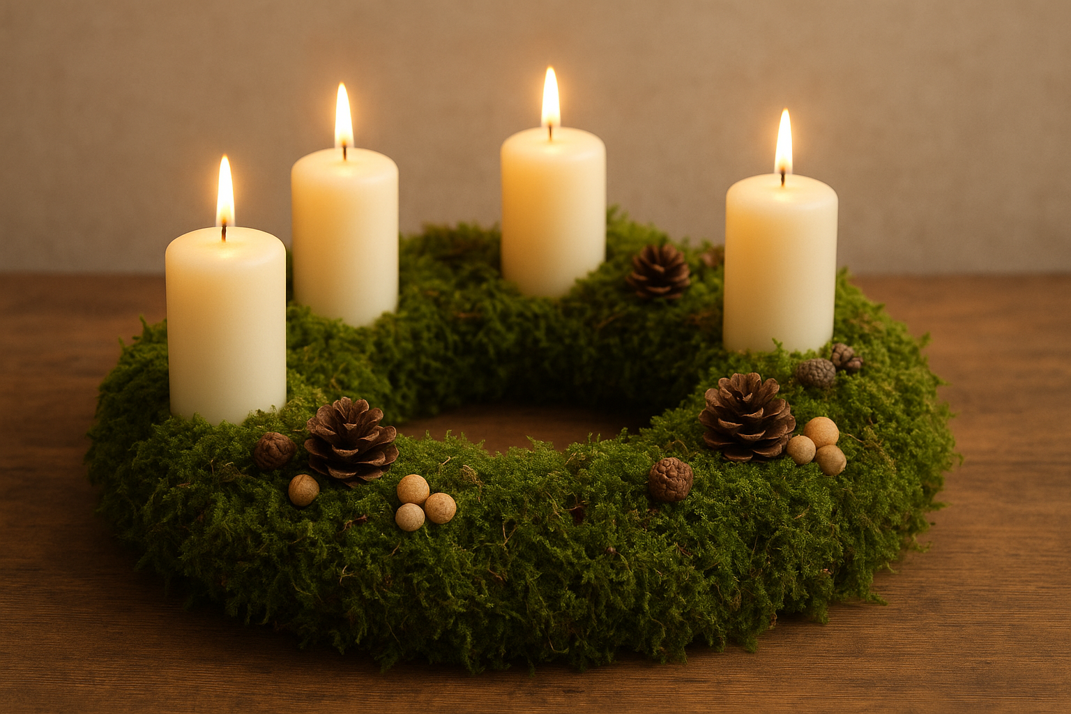 Adventskranzbinden im Werkstattcafé